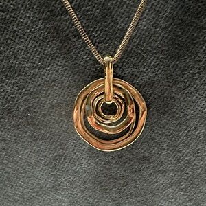 Nine West Two-Tone Spiral Drop Necklace - Women Jewelry